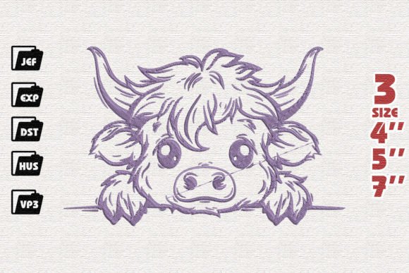 Baby Cow Peeking Embroidery Review