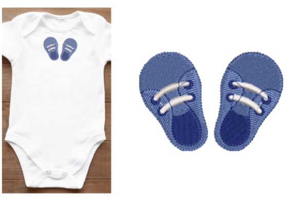 Baby Shoes Embroidery Designs