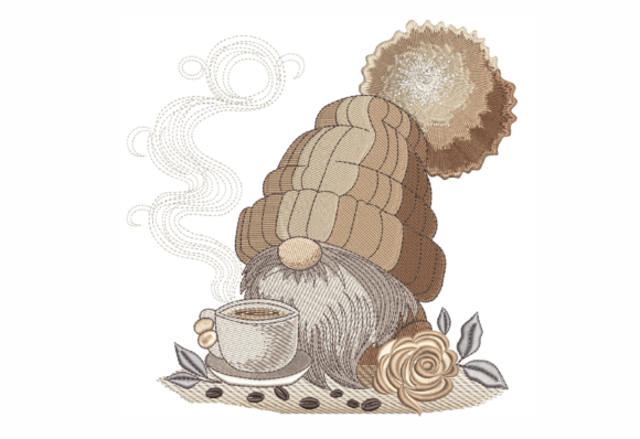 Coffee Gnome Embroidery Design Review
