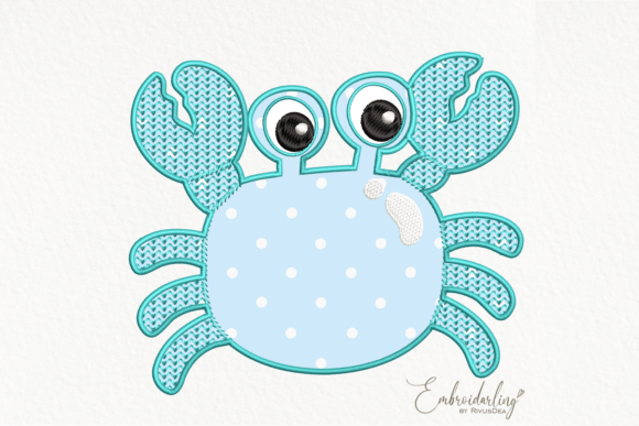 Crab Digital Machine Embroidery Applique Review