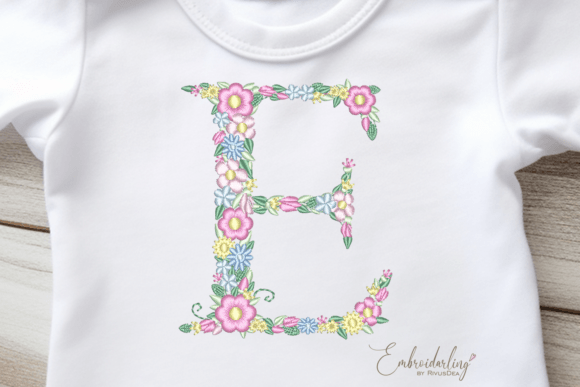 Floral Letter E Machine Embroidery Review