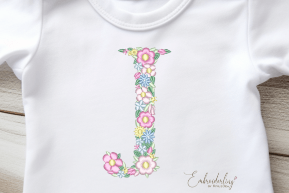Floral Letter J Machine Embroidery Review