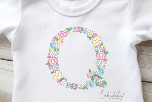 Floral Letter Q Machine Embroidery Review