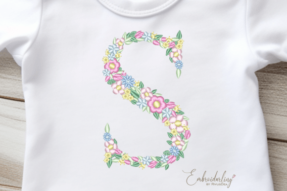 Floral Letter S Machine Embroidery Review