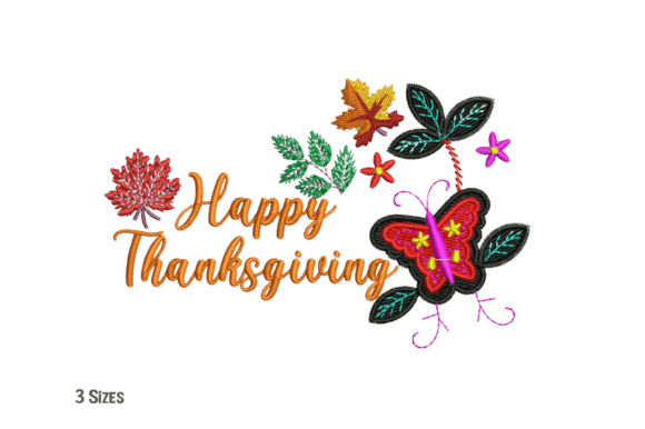 Happy Thanksgiving Embroidery Design Review